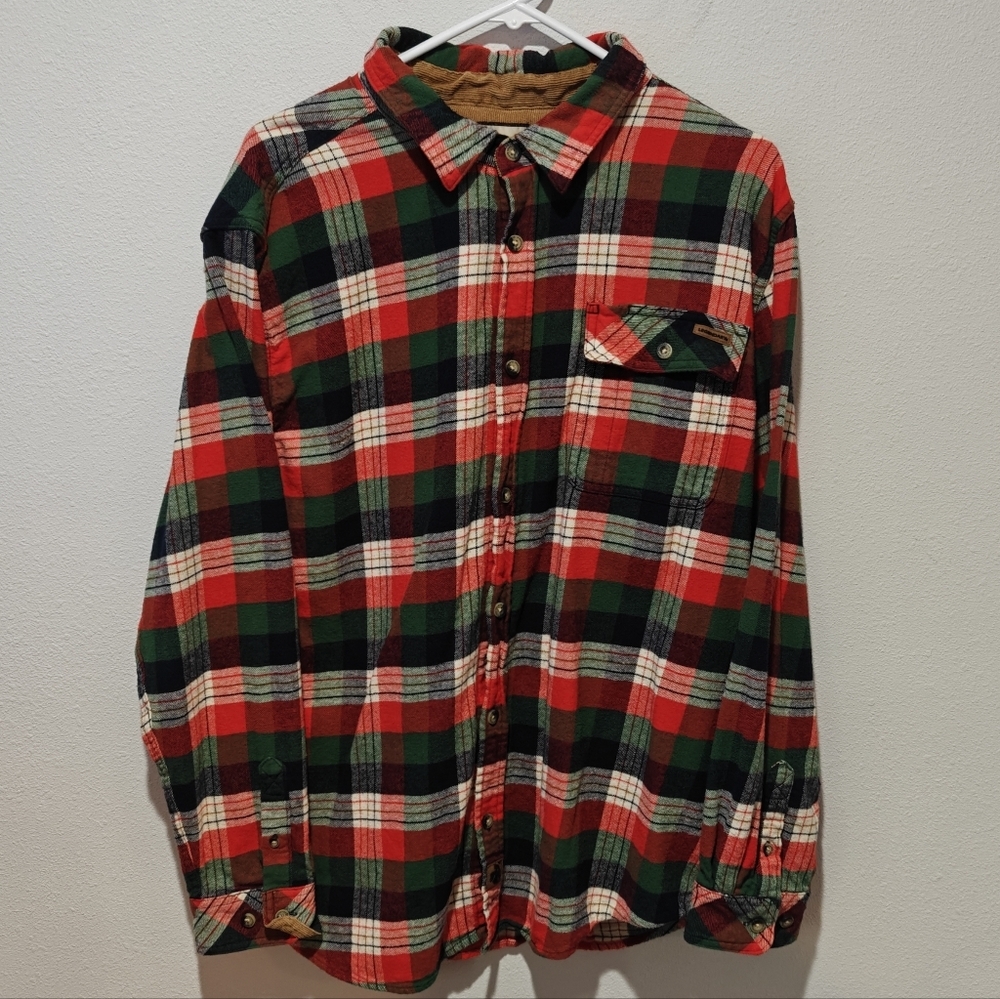 Legendary Whitetails Flannel Shirt XL Western Barn Chore Outdoors 100% Cotton - Picture 2 of 7